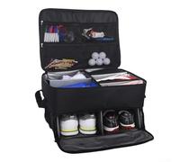 Sac de rangement de golf, pliable et portable avec plusieurs compartiments, étanche et ventilé pour chaussures, chemises, gants