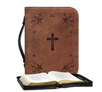 Sac de rangement de livre en cuir synthétique - Couverture de | portable avec poignée, étui manuel portable | 28 cm (1 pièce) - Porte-journal de protection imperméable avec poches intérieur