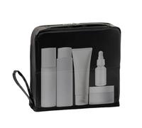 Sac de rangement de maquillage - Trousse de maquillage debout - Grande capacité avec compartiments de rangement étanche pour la maison, le camping, l'hôtel, les articles de toilette pour femmes, les