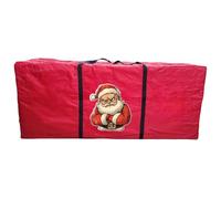 Sac de rangement de Noël, solution de rangement festive, 122x38x51cm, conteneur d'arbre saisonnier, sac de décoration de vacances, fermeture à glissière sécurisée, pour le sous-sol