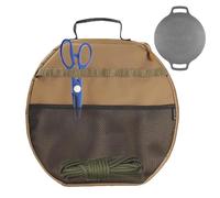 Sac de Rangement de poêle en Fonte - Pannature Ronde pour Gril Rond, Sac de Casserole Polyvalent | Poêle à Frire en Pierre médicale, Aide au Transport Confort idéal PE, Kaki, riferimento Alla