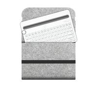 Sac de rangement de protection pour clavier Logitech K480, étui de voyage en feutre avec couverture intégrale, organisateur anti-chocs et anti-poussière pour accessoires de clavier sans fil (gris