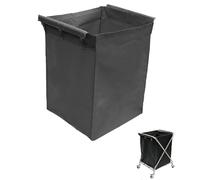 Sac de Rangement de Rechange pour Chariot à Linge, Sacs en Tissu Amovibles avec Crochet, Sacs de Rangement en Tissu Oxford, pour Panier à Linge Roulant(Gray)