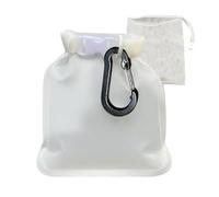 Sac de rangement de savon de voyage Étui étanche 2pcs Sacs Roll-Up Conception de fermeture à glissière Réclusion RÉSISTANT Blanc