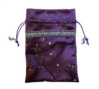 Sac De Rangement De Tarot De Ciel Étoilé Nordique 16x22cm, Sac De Rangement De Bijoux Cadeaux, Sac À Cordon Pour Jeu De Société, Sac De Collection De Cartes Oracle