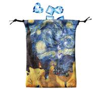 Sac de rangement de tarot, pochette de support de carte de tarot - Stockage du support de dés à crampons 13x18cm - Case de protection du deck pour les decks Oracle Tarot de taille la plus standard et