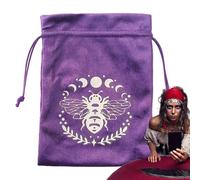 Sac de rangement de tarot - Sac en velours avec cordon de serrage, sac d'accessoires de tarot multifonctionnel | Support pour cartes de tarot et dés, sac à bijoux pour cartes oracles, Dites, ZTD03
