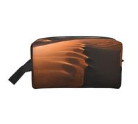 Sac de rangement de toilette imprimé Sand Dunes, grande capacité pour banque d'alimentation et câbles, blanc, One Size