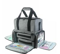 Sac de rangement de vernis à ongles, organisateurs de vernis à ongles et mallette de rangement, porte-outils de Nail Art à Double couche, sac de rangement pochettes et séparateur Pour Fournitures D'on