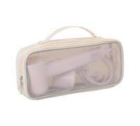Sac de rangement de voyage avec poignée pour sèche-cheveux, fer à friser, fer à lisser, étui de protection en nylon pour outils de coiffage, sac de rangement de séchoir de voyage, abricot, Taille