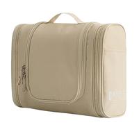 Sac de Rangement de Voyage en Nylon Unisexe for Femmes, Trousse de Maquillage à Suspendre, Trousse de Toilette, Rangement(Khaki)