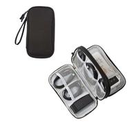 Sac de Rangement de Voyage for Accessoires électroniques, Sac de Rangement Portable étanche à Double Couche for câble, Disque Dur, Banque d'alimentation Organisateur De CâBles(Black)