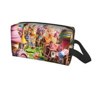 Sac de rangement de voyage imprimé Candy Land pour homme et femme, grande capacité, trousse de toilette portable
