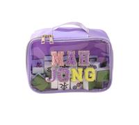 Sac de rangement de voyage robuste en polyester avec poignées pour articles cosmétiques et accès rapide pendant les matins occupés Sac de rangement compact, violet, One Size, Beauté de masse