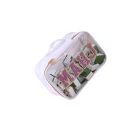 Sac de rangement de voyage robuste en polyester avec poignées pour articles cosmétiques et accès rapide pendant les matins occupés Sac de rangement compact, blanc, One Size, Beauté de masse