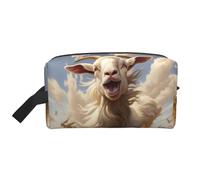 Sac de rangement de voyage tendance imprimé chèvre Frolic, trousse de toilette portable grande capacité organisateur