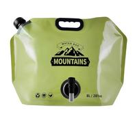 Sac de rangement d'eau, bouteille d'eau flexible, réservoir d'hydratation, anti-fuite, 42 x 30 x 7 cm, conteneur pliable de 8 l avec robinet réglable pour randonnée, voyage, cyclisme, sac à dos, sport