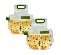 Sac de rangement d'eau pliable pour l'extérieur, 3,8 L, étanche, portable, avec robinet et poignée robuste, sans BPA, léger, flexible pour camping, randonnée, voyage et pique-nique (2, vert)
