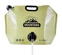 Sac de rangement d'eau - Poche d'eau pliable flexible 8 L, sac d'hydratation étanche avec robinet réglable pour randonnée, voyage, cyclisme, sac à dos, voiture, sport, pêche, pique-nique