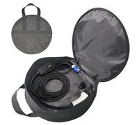 Sac de rangement des câbles de cavalier - Organisateur portable rond Oxford pour chargeurs EV, cordons d'alimentation et tuyaux - Carrier pour la gestion des câbles et la commodité de voyage
