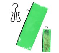 Sac de rangement d'extension de cheveux, stockage de perruque | Cintre des extensions de cheveux - Rack de poussière d'emballage d'écran de support léger avec fermeture éclair pour le style de voyage