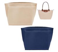 Sac De Rangement Doublé De Poche 2 Pièces, Accessoires De Sac, Sac Cosmétique en Feutre, Trousse De Toilette, Sac De Rangement Multifonction, Sac De Rangement Multi-Compartiments