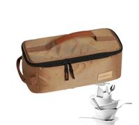 Sac De Rangement D'outils De Camping - Organisateur De Couverts D'extérieur Compact, Enveloppe De Transport Léger | Support Multi-Section Spacieux, Poignée De Vaisselle De Pique-Nique Pratique