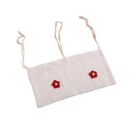 Sac de rangement en coton confortable à double poche pour bébé pour berceau, poussette, jouets essentiels et lingettes