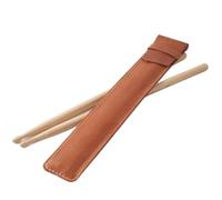 Sac de rangement en cuir PU for baguettes de batterie Sac de rangement for baguettes de batterie Étui de protection for accessoires de batterie Pour Housse(Brown)