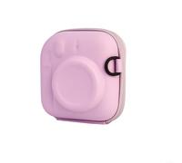 Sac de rangement en EVA à double fermeture éclair pour appareil photo avec coque renforcée et sangle réglable pour Fujifilm Instax Mini 7+ 8 9 11 12 - Violet