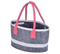Sac de rangement en feutre, mallette de transport en feutre, mallette à cosmétiques en feutre ovale, organisateur de lecteur audio portable, porte-jouets de voyage pliable pour enfants, sac avec
