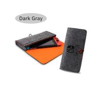Sac de rangement en feutre noir pour Switch, housse de protection pour console de jeu, câble de chargement
