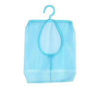 Sac de Rangement en Filet Suspendu pour Vêtements, Cosmétiques, Shampoing, Gel Douche, Gain de Place, Durable, Léger, Portable (Bleu)