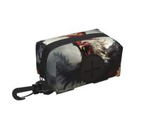 Sac de rangement en forme de coq en colère pour sacs à déjections canines - Distributeur de sacs à déjections canines, accessoires de promenade pour animaux de compagnie pour voyage et camping