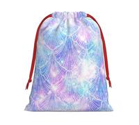 Sac de rangement en forme d'écailles de sirène pour fête d'anniversaire, de vacances, il peut également être utilisé pour le rangement quotidien