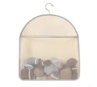 Sac de rangement en maille à suspendre à trois sections avec crochet en métal pour porte, mur, placard, bar, s'adapte aux espaces étroits et maintient la visibilité de l'article, usage quotidien (1