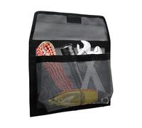 Sac de rangement en maille pour bateau | Pack portable autocollant | 34,8 x 24,9 x 3 cm | Organiseur de rangement en maille haute capacité | pour appâts flotteurs moulinets pour transport d'eau en