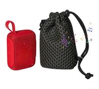 Sac de rangement en maille pour haut-parleur JBL Go 5, étui portable perméable au son avec design compact pour la protection de voyage et de la maison, noir