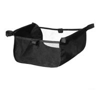 Sac de rangement en maille robuste pour poussette de bébé, panier de rangement sous siège, compatible avec la plupart des poussettes et landaus - Couleur noire (420D)