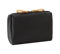 Sac de rangement en nylon robuste avec séparateurs intérieurs pour les trajets quotidiens et les week-ends, les voyages, les trousses de maquillage, Noir brillant, Taille unique