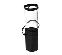 Sac de rangement en papier cadeau de Noël - Organisateur en PVC transparent 31 pouces avec poignées | Boîte transparente | Support rouleau pour rubans, papier soie, cartes, ruban et accessoires