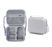 Sac de rangement en polyuréthane pour DJI Lito X1 Lito1 pour télécommande RC N3 Doublure EVA Housse de transport antichoc avec bandoulière, gris, Housse de protection antichoc