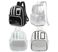 Sac De Rangement En PU Pochette de Rangement Esthétique avec Tableau | Pochette D'Affichage De Badges pour Bagages Randonnée Comic Con Travail Fitness Sports Quotidiens Extérieur