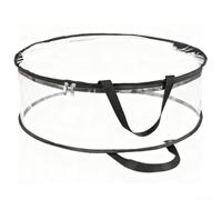 Sac de rangement en PVC transparent pour couronne de Noël avec double fermeture éclair et poignées de transport pour décoration de vacances, guirlandes et articles saisonniers - 1 paquet (noir) 76 x