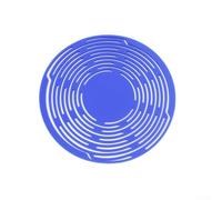 Sac de rangement en silicone pour bouteilles de vin - Dessous de verre portable en maille - Rangement de cuisine réutilisable avec base antidérapante, 18 cm (bleu)