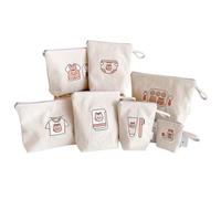 Sac de rangement en toile avec ours/écureuils coréens pour bébé - Organiseur de voyage intérieur - Pochette de rangement pour couches coréennes