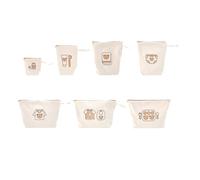 Sac de rangement en toile avec ours/écureuils coréens pour bébé - Organiseur de voyage intérieur - Pochette de rangement pour couches coréennes