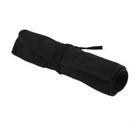 Sac de rangement en toile avec plusieurs emplacements pour divers pinceaux et stylos de peinture, organiseur portable pour artistes et amateurs (noir)