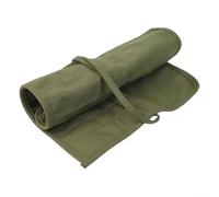 Sac de rangement en toile avec plusieurs emplacements pour divers pinceaux et stylos de peinture, organiseur portable pour artistes et amateurs (vert)
