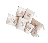 Sac de rangement en toile - Ours/écureuils coréens - Organiseur essentiel pour bébé - Étanche - Voyage - Pochette de rangement étanche - Pochette à couches